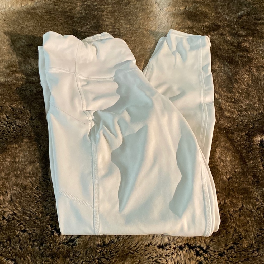 Athleta white full length tights. Petite
